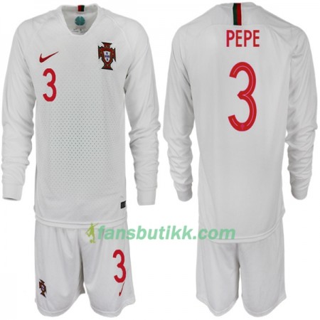 Fotball-VM 2018 Portugal drakt PEPE 3 Barn Bortetrøye Langermet